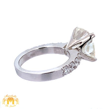 Load image into Gallery viewer, 8.5ct diamonds 7.5ct Fancy Cushion Cut 14k White Gold Engagement Ring