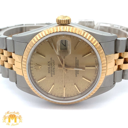 Full Factory 36mm Rolex Watch with Two-tone Jubilee Bracelet