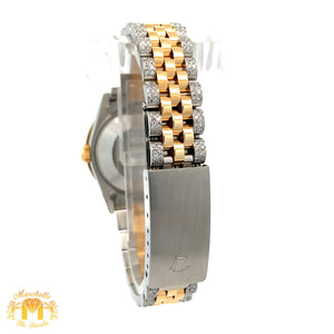 31mm Rolex Watch with Two-Tone Jubilee Diamond Bracelet (custom diamond bezel)