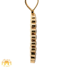Load image into Gallery viewer, 3.33ct Diamonds 14k Yellow Gold Memory Picture Pendant with Baguettes and Round Diamonds
