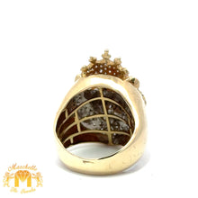 Load image into Gallery viewer, Yellow Gold and Diamond King Ring with Round Diamonds