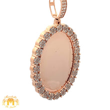 Load image into Gallery viewer, 14k Gold and Diamond Oval Shaped Memory Pendant (choose your color)