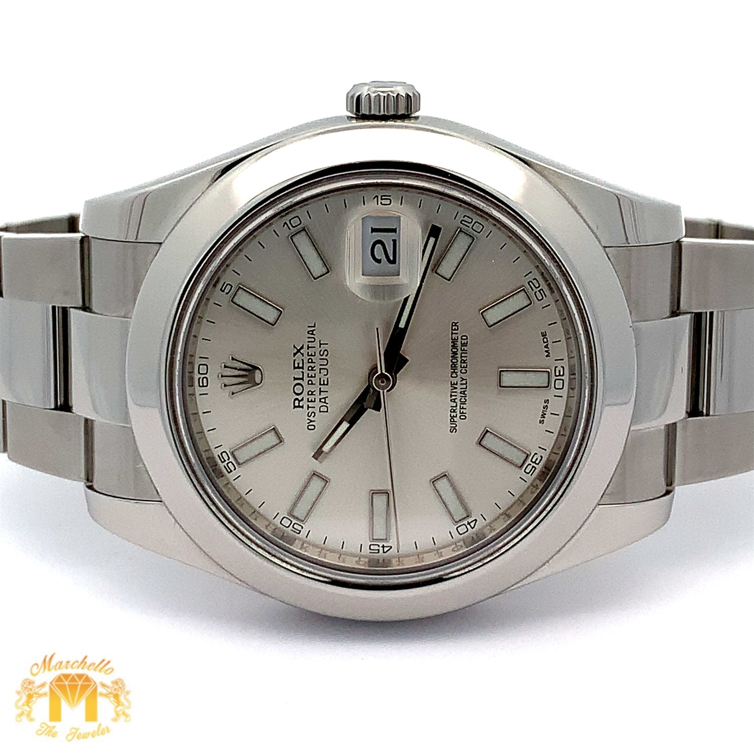 41mm Rolex Watch with Stainless Steel Oyster Bracelet