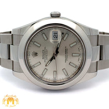 Load image into Gallery viewer, 41mm Rolex Watch with Stainless Steel Oyster Bracelet (Rolex papers)