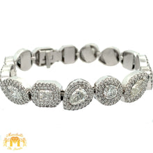 Load image into Gallery viewer, 22ct diamonds 14k White Gold Ladies`Diamond Bracelet with Combination of Fancy Shapes