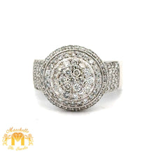 Load image into Gallery viewer, White Gold and Diamond Round Shape Men`s Ring