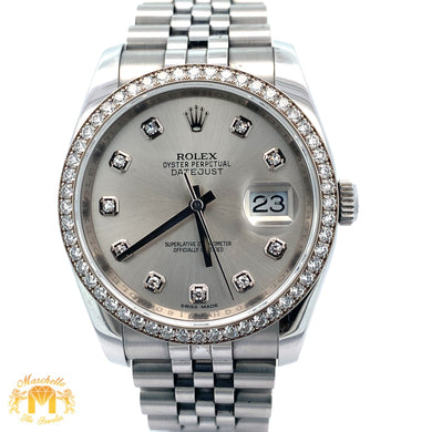 Full Factory 36mm Rolex Watch with Stainless Steel Jubilee Bracelet