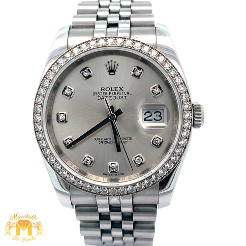 Full Factory 36mm Rolex Watch with Stainless Steel Jubilee Bracelet