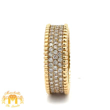 Load image into Gallery viewer, 14k Yellow Gold and Diamond Band with Round Diamonds