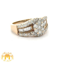 Load image into Gallery viewer, Yellow Gold and Diamond Ring with Baguette and Round Diamonds