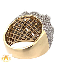 Load image into Gallery viewer, 4.80ct diamonds 14k Gold Men`s Ring with Round Diamonds (choose your color)