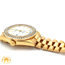 Load image into Gallery viewer, 36mm 18k Yellow Gold Rolex Day-Date Watch (diamond bezel, quick set)