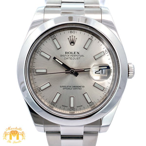 41mm Rolex Watch with Stainless Steel Oyster Bracelet (Rolex papers)