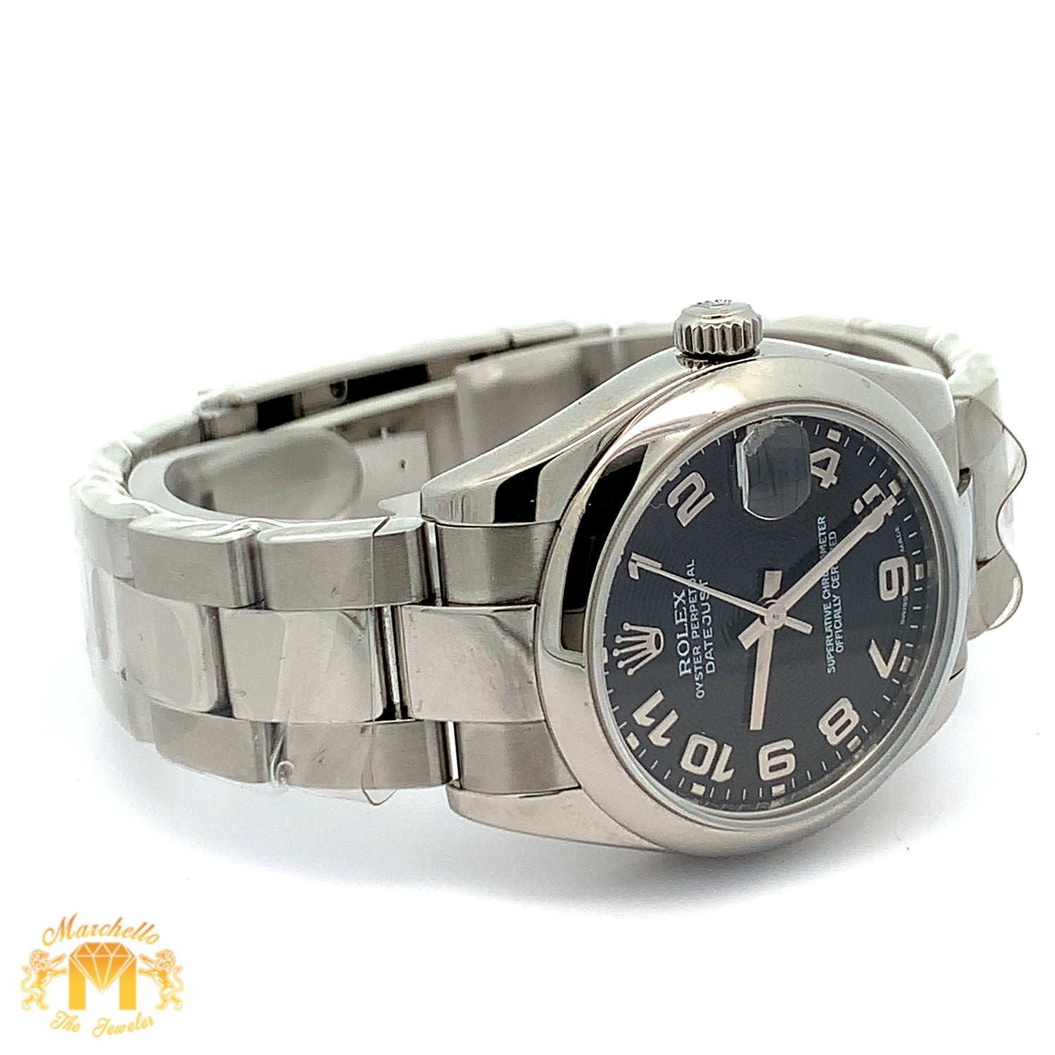 31mm Rolex Watch with Stainless Steel Oyster Bracelet (engraved model)