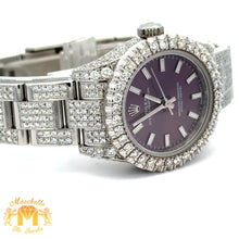 Load image into Gallery viewer, 7.30ct diamonds 26mm Iced out Rolex Watch with Stainless Steel Oyster Bracelet