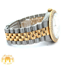 Load image into Gallery viewer, 34mm Rolex Diamond Watch with Two-Tone Jubilee Bracelet (Mother of Pearl (MOP) diamond dial)