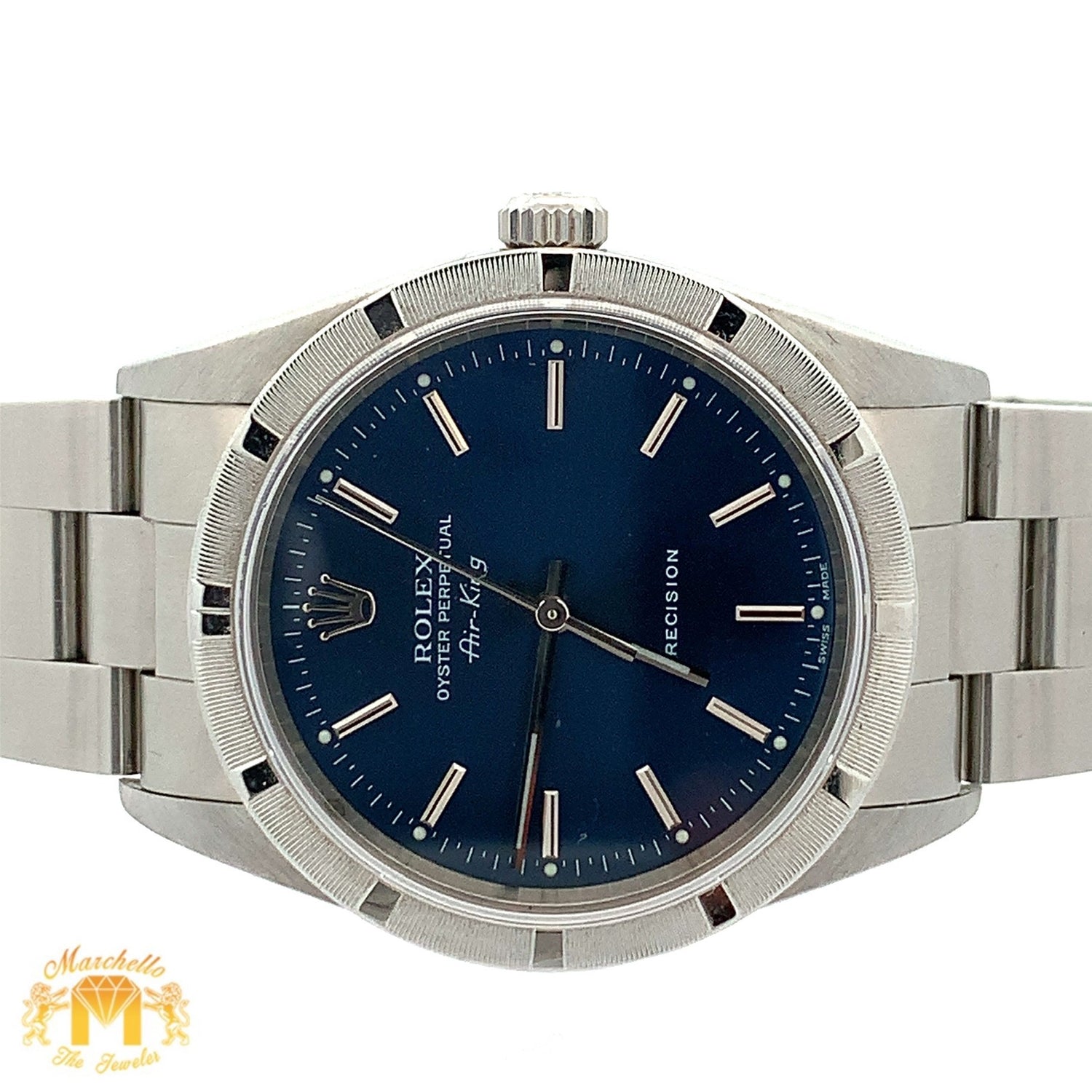 Full factory 34mm Rolex Air-king Watch with Stainless Steel Oyster Bracelet