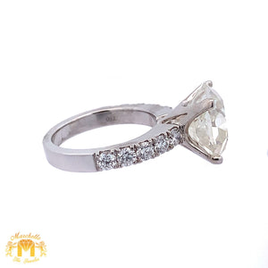 8.5ct diamonds 7.5ct Fancy Cushion Cut 14k White Gold Engagement Ring