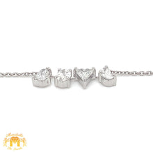 Load image into Gallery viewer, 18k White Gold Love Chain with Diamonds