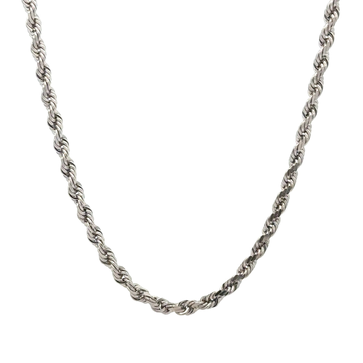 14k white gold Rope chain