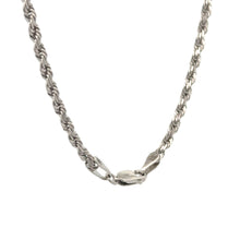 Load image into Gallery viewer, 14k white gold Rope chain