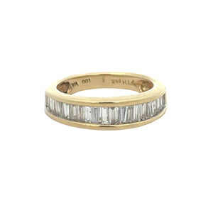 14k Yellow Gold & Natural Diamonds Wedding Band