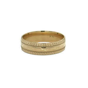 14k Yellow Gold Wedding Band