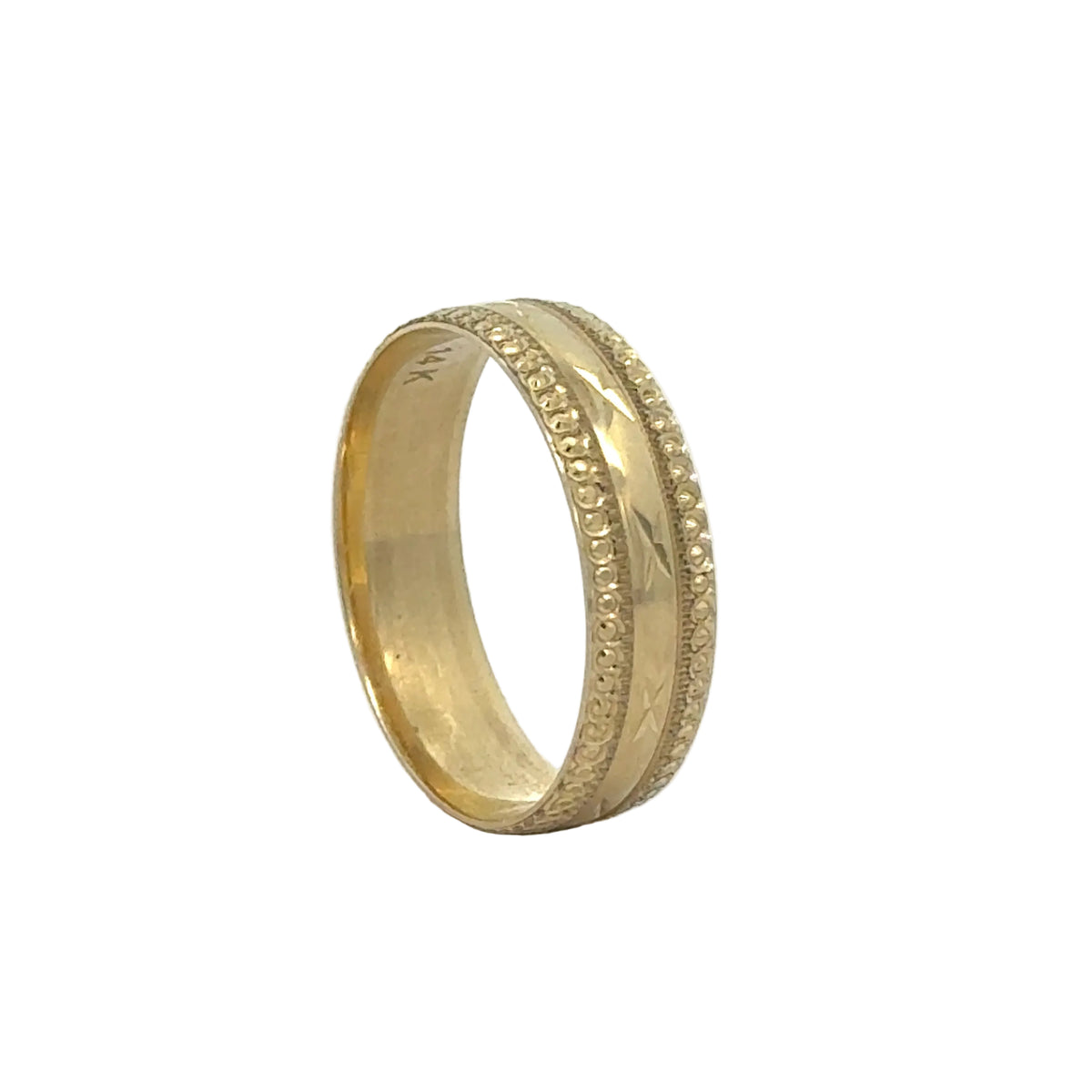 14k Yellow Gold Wedding Band