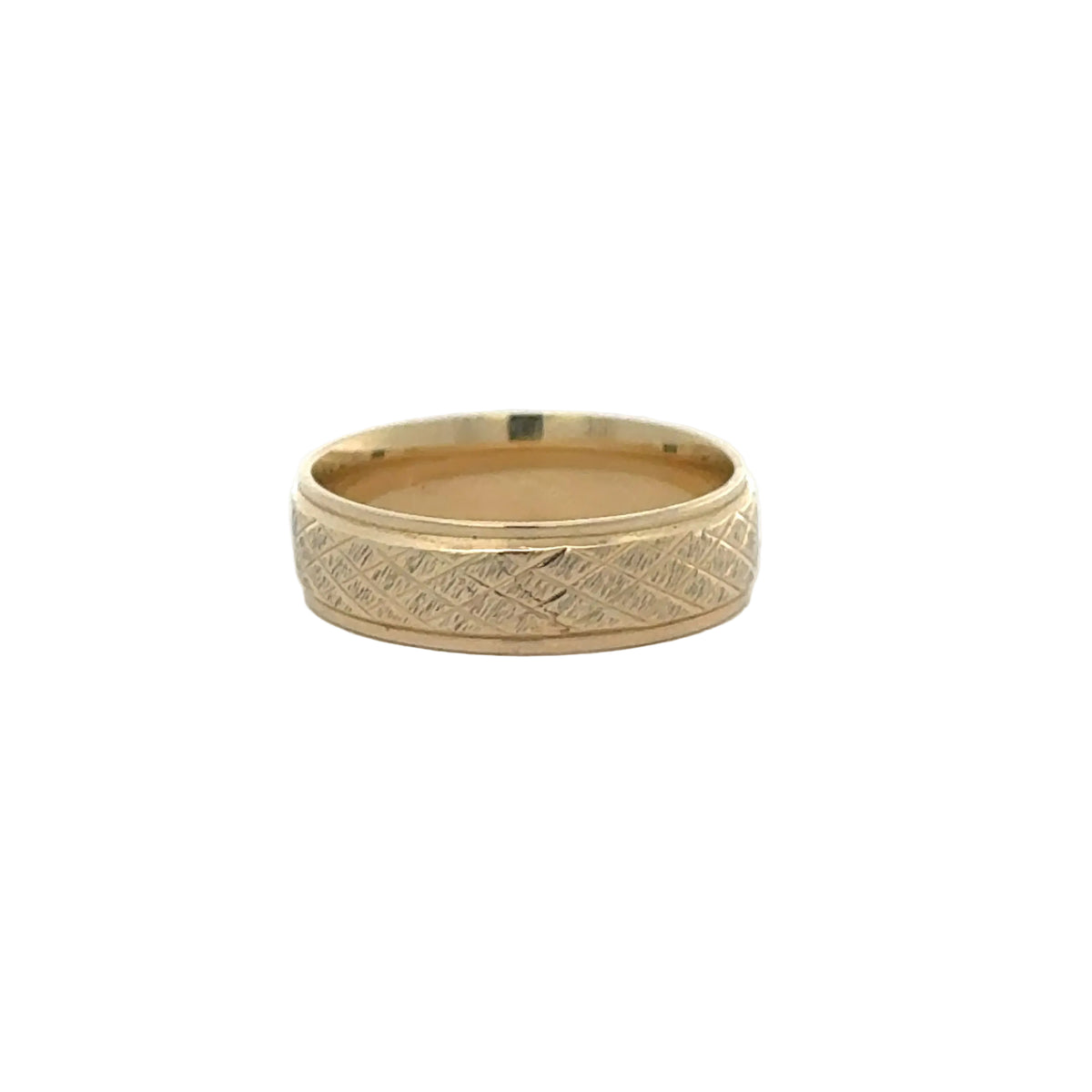 14k Yellow Gold Wedding Band