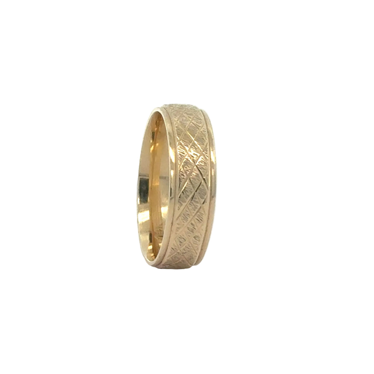 14k Yellow Gold Wedding Band