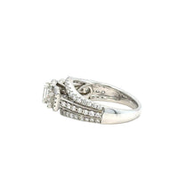Load image into Gallery viewer, 14k White gold and natural diamond ladies ring.