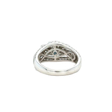 Load image into Gallery viewer, 14k White gold and natural diamond ladies ring.