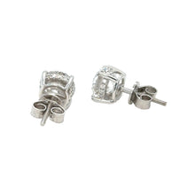 Load image into Gallery viewer, 14k white gold lab diamonds earring.