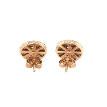 Load image into Gallery viewer, 14k Rose gold and natural diamond Earrings.