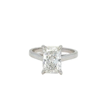 Load image into Gallery viewer, 14k white gold and lab diamond engagement ring.