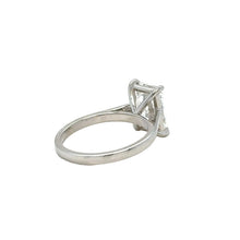 Load image into Gallery viewer, 14k white gold and lab diamond engagement ring.