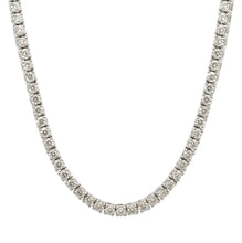 Load image into Gallery viewer, 14k white gold and diamonds tennis chain.