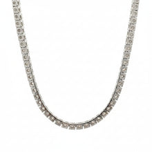 Load image into Gallery viewer, 14k white gold and diamonds tennis chain.