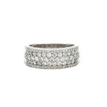 Load image into Gallery viewer, 14k Gold Unisex Diamond Band (5 rows of diamonds)