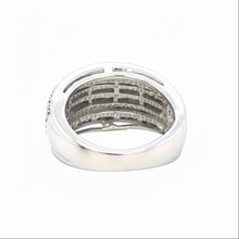Load image into Gallery viewer, 10k Gold Unisex Diamond Band (5 rows of diamonds)
