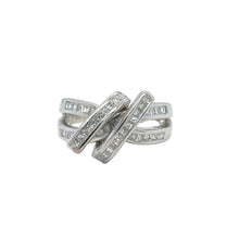 Load image into Gallery viewer, 18k White gold and diamond Band with Natural diamonds