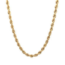 Load image into Gallery viewer, 14k Yellow Gold Rope Chain.