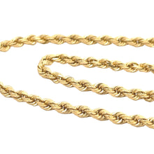Load image into Gallery viewer, 14k Yellow Gold Rope Chain.
