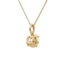 Load image into Gallery viewer, 14k Yellow Gold and Diamond Round Shaped Necklace