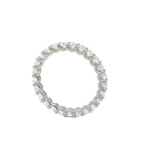 Load image into Gallery viewer, 14k white gold and Lab diamonds Eternity ring