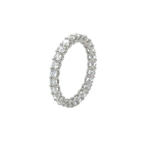 Load image into Gallery viewer, 14k white gold and Lab diamonds Eternity ring