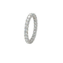 Load image into Gallery viewer, 14k white gold and Lab diamonds Eternity ring