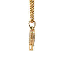 Load image into Gallery viewer, Yellow Gold and Diamond Heart Pendant and Yellow Gold Cuban Chain (VALENTINE`S DAY SPECIAL)