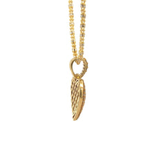 Load image into Gallery viewer, 14k Yellow Gold and Diamond Heart Pendant and Yellow gold Ice Link Chain (VALENTINE`S DAY SPECIAL)