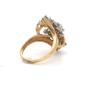 14k yellow gold and diamond Ring